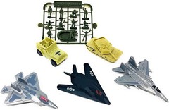Huge 27 Inch Aircraft Carrier Toy Set: 9 Jets, Army Figures, Storage