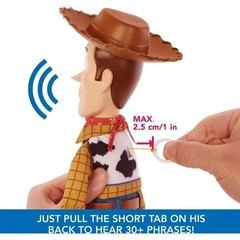 2025 Disney Pixar TOY STORY ROUNDUP FUN WOODY DOLL 30th Anniversary Mattel 12in