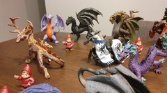 Huge! Lot Schleich World Of Knights Eldrador Bayala Medieval/Fantasy Safari Papo