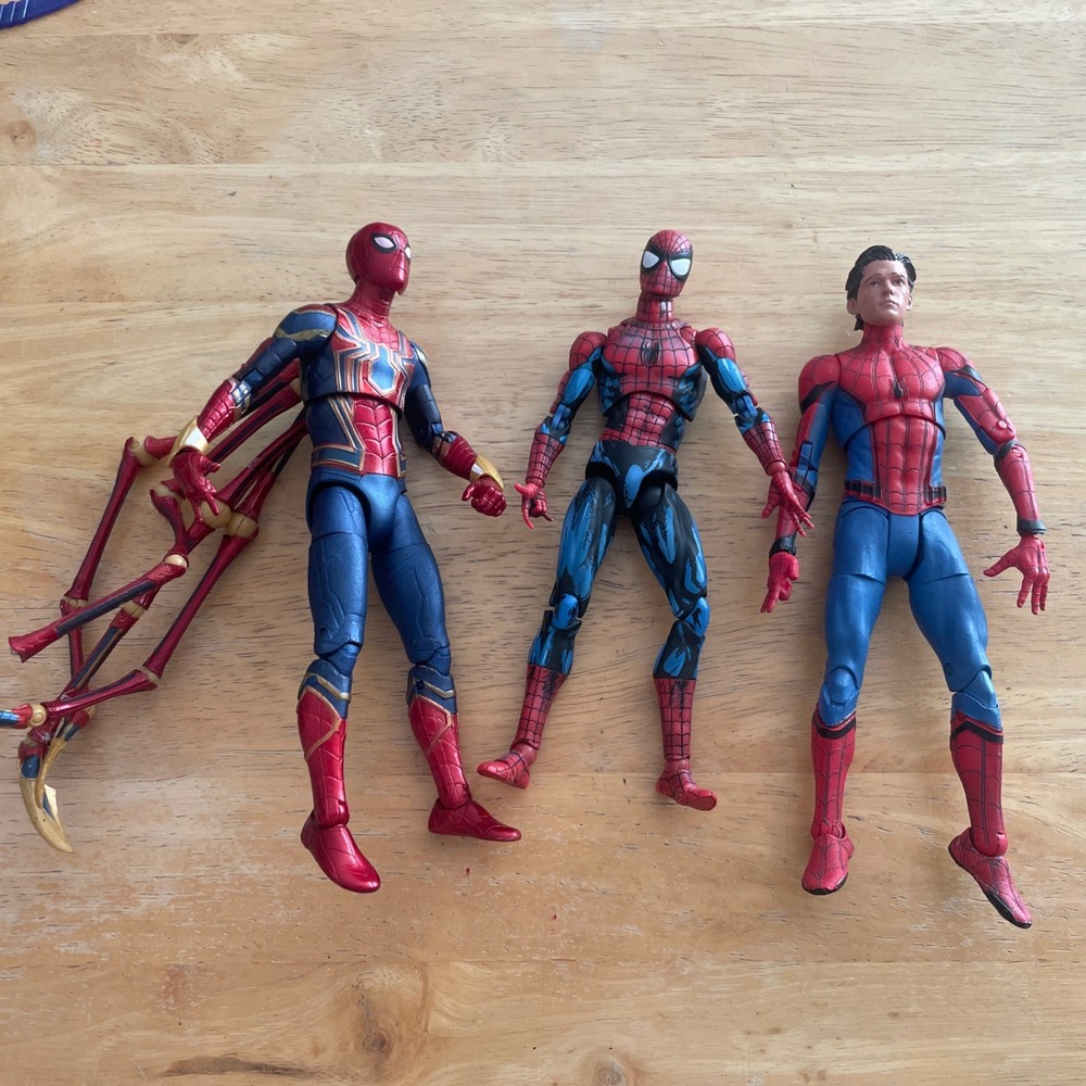 Mafex Spider-Man No. 108 Comic Paint Medicom Toy Marvel Lot Tom Holland X3