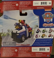 Paw Patrol Fire Rescue Chase with Figure Rescue Fire Cruiser Truck Launcher New