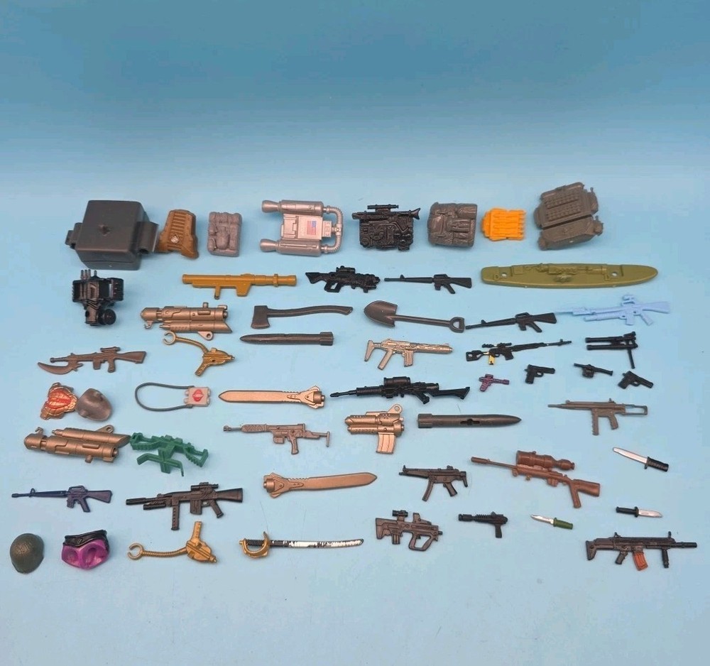 Vintage 80’s 90’s GI Joe Cobra Accessories Weapons Backpack Parts Lot #2