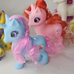 10x Gi-Go Wonder Pony Land Unicorns Lot Purple Pink Blue White Stars Bee Bolt