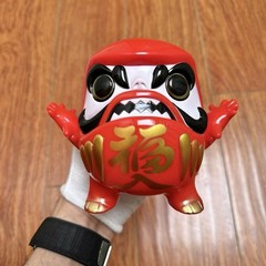 Uky DayDreamer Red Dharmasanda 5″ Soft Vinyl Figure Sofubi Yuki Kaiju Japan 2023