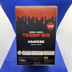 New DAMIEN LEONE’S TERRIFIER HANGERS FLOCKED EDITION SEALED ART THE CLOWN