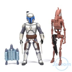 Star Wars 3.75″ Mission Series MS03 Jango Fett Battle Droid Loose Complete