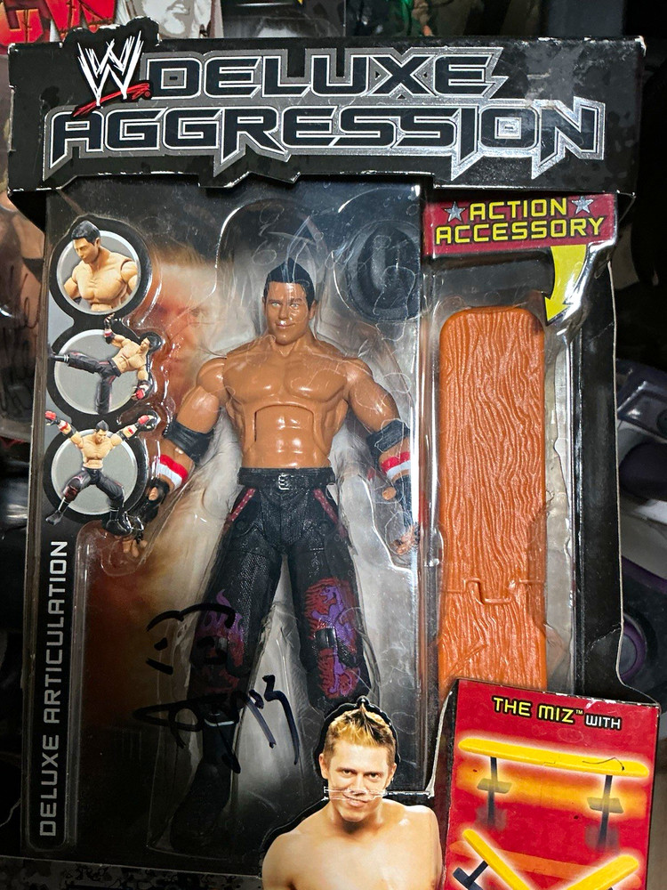 WWE Deluxe Aggression The Miz Action Figure w/ Action Accessory Multicolor