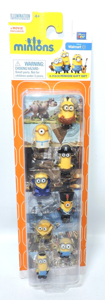 2010 MINIONS Movie Mini Figures 8 Piece Gift Set Despicable Me Walmart Exclusive