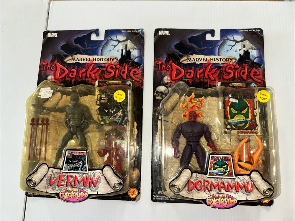 Marvel History The Dark Side Doctor Strange Dormammu & Vermin Figures
