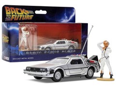 DMC DeLorean Time Machine with Doc Brown Figure Movie Back to the Future