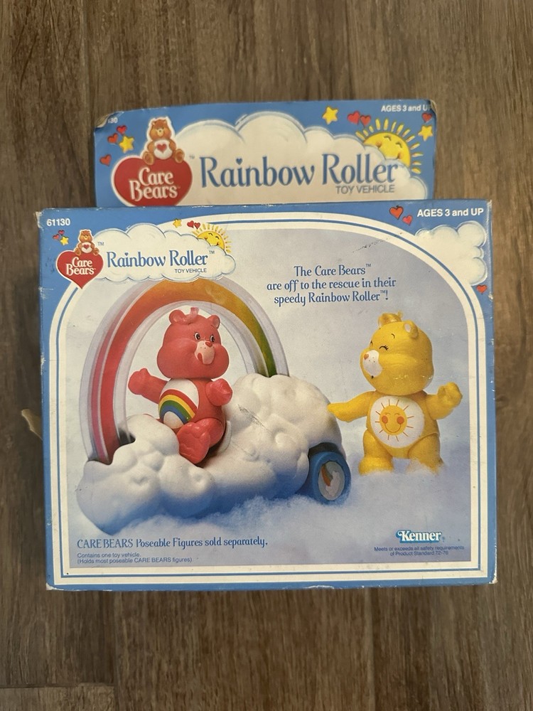 Vintage 1984 Care Bears Rainbow Roller Kenner #61130 Unopened Original Box NOS