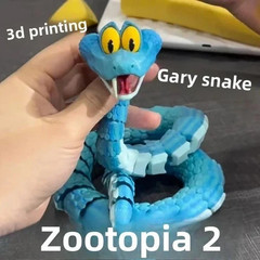 60cm Gary Snake: Disney Zootopia 2 Articulated Simulation Toy Snake, 3d Printed*