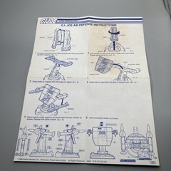 Air Defense ORIGINAL Blueprints Vintage 1985 Hasbro G.I.Joe ARAH