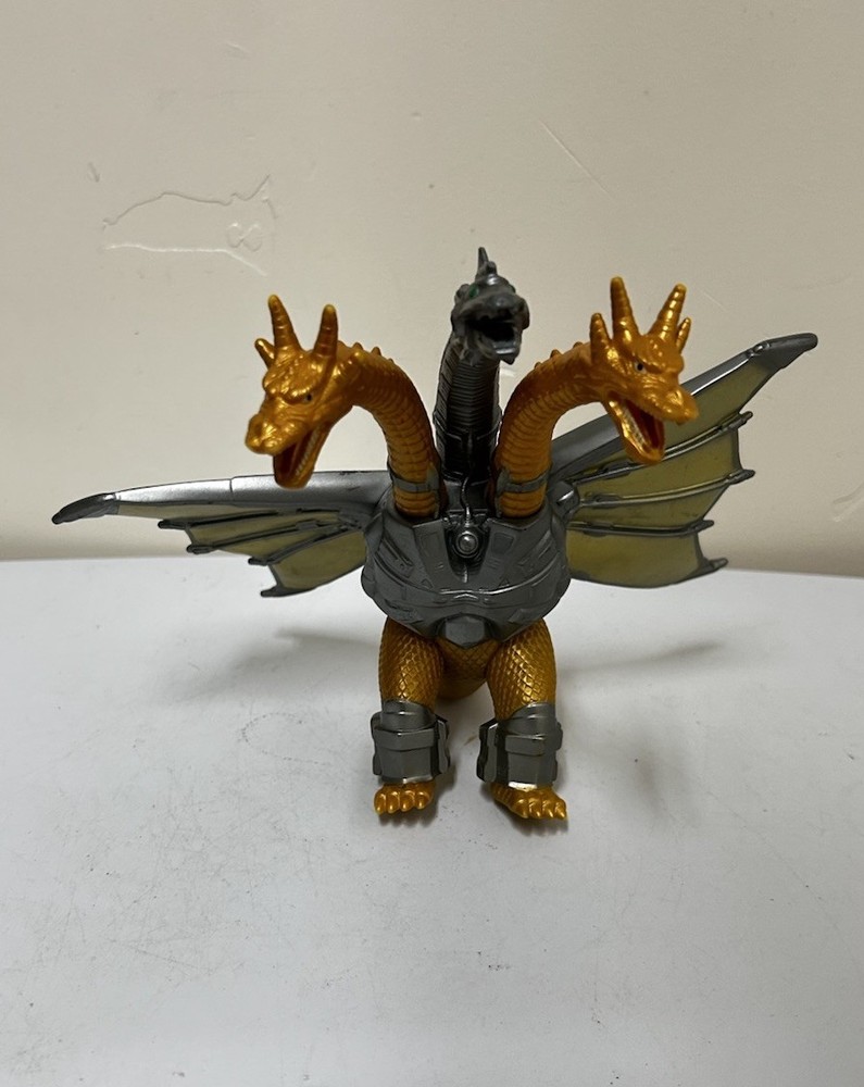 BANDAI three headed dragon Mecha King Ghidorah action figure Godzilla 13″ long
