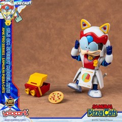 YOLOPARK 2 Pack Samurai Pizza Cats Speedy: Two Figures in One White and Red