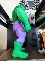 Large 14″ Tall Hulk 3d Printed Fan Art