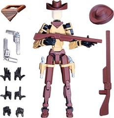 Western Cowboy t13 Action Figure｜Assembly Completed｜ 3D Printed Dummy 13 for …
