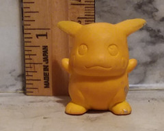 4 Vtg 1990’s TOMY Nintendo POKEMON Eraser Figure LOT Pikachu, Sqirtle, Sandslash