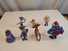 7x RUDOLPH & The Island of Misfit Toys Figures, 2002 & 2003 Playing Mantis