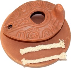 Oil Lamp Pottery from Jerusalem – Jesus time lamp replica
