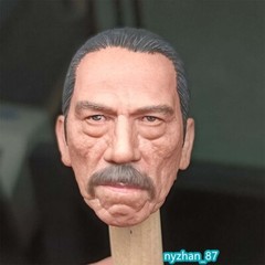 1:6 Male Danny Trejo PVC Head Sculpt Carved For 12″ HT Action Figure Doll Body