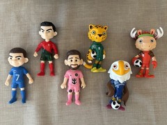 FIFA World Cup Soccer Football Player Mascots Action Figure Set 6-Pack New In