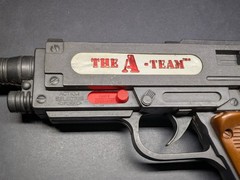 Vintage 1983 Arco The A-TEAM M-24 Assault Rifle Pistol Target Game Set Toy Gun