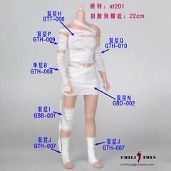 CHILI TOYS 1/6 Bandage Cover Set Fit 12in Body Figures