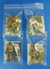 Teenage Mutant Ninja Turtles 4x Sprukits Model Kit 4″ Figures Set TMNT Complete