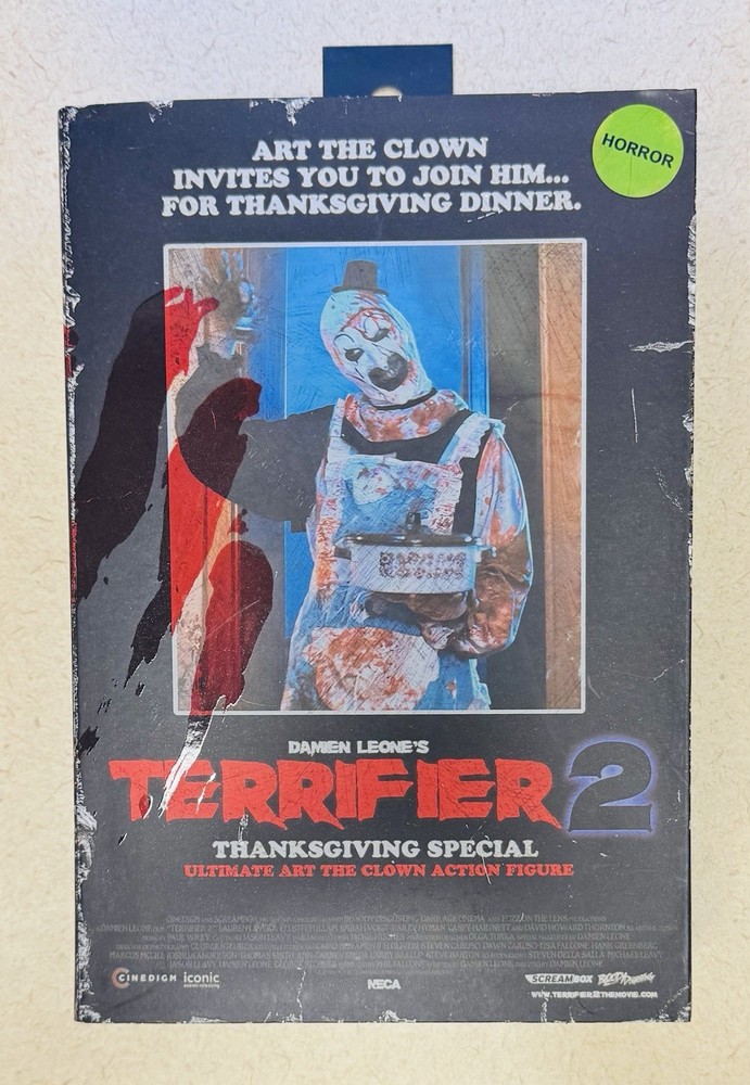 NECA Ultimate Art the Clown Action Figure Terrifier 2 Thanksgiving Special