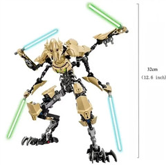 32cm KSZ714 Star Toy Anime General Robot Grievous With Lightsaber Hilt Combat.