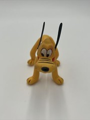 Vintage, Walt Disney Productions Pluto 4″ Vinyl Figure 1960s 5″X4″