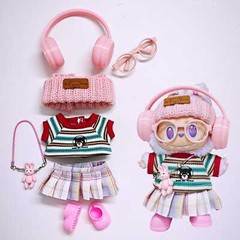 DIY Clothes Set for POP MART LABUBU Plush Monsters DOLL Not included