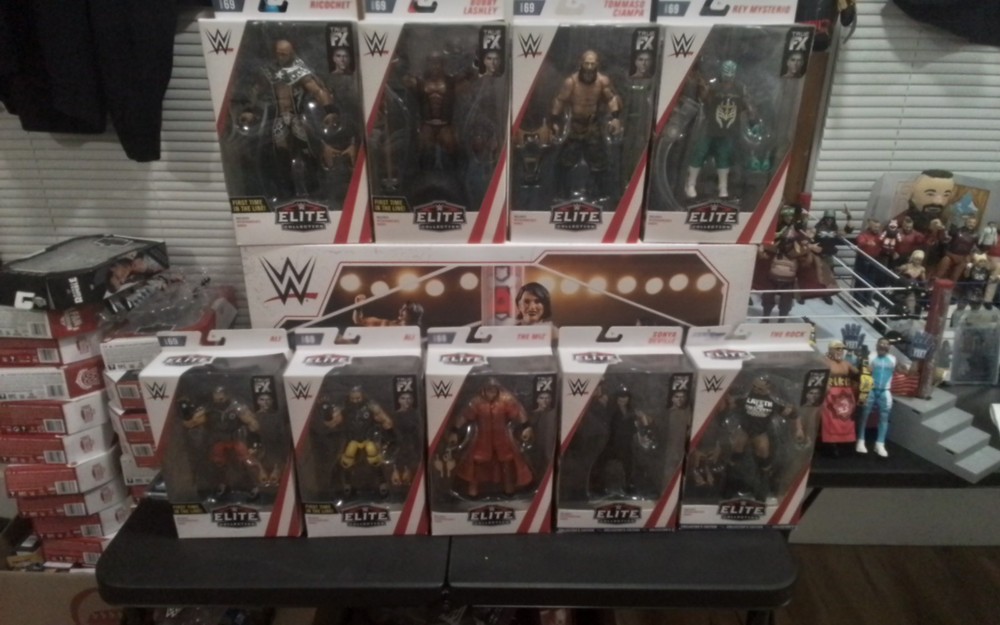 WWE Mattel Elite Series #69 With Chase & Two Collector Edition Miz Rock Mysterio