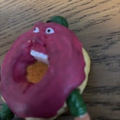 VTG Food Fighters Major Munch 1988 Mattel Pink Donut Variation RARE! W/ Backpack