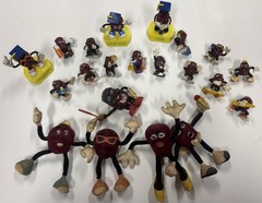 1980’s THE CALIFORNIA RAISINS Figures PVC Plush Vintage Lot Of 21
