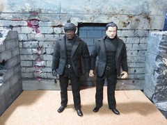 Custom painted head for Pulp Fiction’s “Jules” (Sam L Jackson) 1/12 kit bash