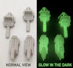 Kenner The Real Ghostbusters Set PKE Meter & Traps GLOW In The Dark Custom