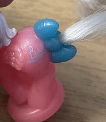 Vtg My Little Pony Petite Ponies Glow In The Dark Magic Candle Pink White Mane