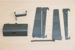GI Joe Killer Whale PARTS Lot: Depth Charge Release Enginve Cover, Broken Vanes