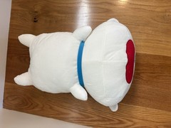 Crayon Shin-chan Very Fluffy Plushy Shiro Lying Down Banpresto approx 35cm NEW