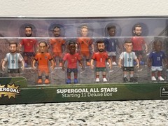 Supergoal All Stars Starting 11 Deluxe Box Soccer Figure Set, 11 Plastic, 8+