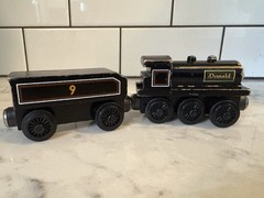 Thomas The Train 1994 Britt Allcroft 7 Piece Lot Wooden