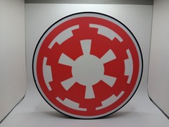 Retro imperial badge logo lightbox sign star wars empire light box display sign