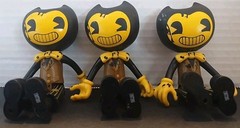 Lot of 3 Bendy Suit The Ink Machine Dark Revival Series Figure 4.5″.