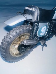VTG 74 Mattel Big Jim HONDA ELSINORE MOTORCYCLE Wolf Pack CR250 ENDURO Dirt Bike
