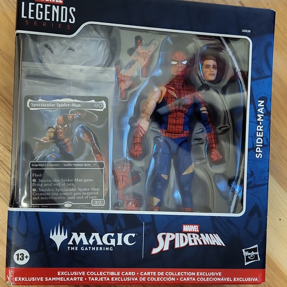 Marvel Legends Spider-Man Legends Series Action Figure w/ MAGIC THE GATHERING