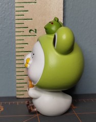 Upset Duck Toast PVC Blind Box Frog Hat 2 1/2″ Tall