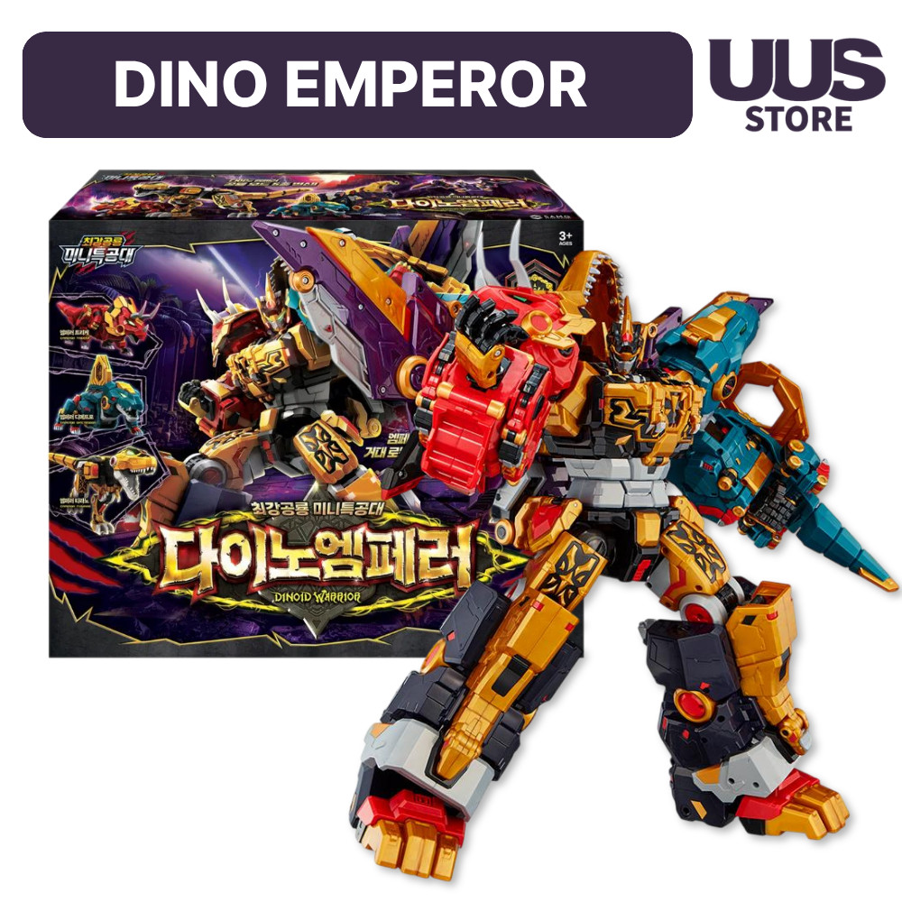 Mini Force Dino warrior EMPEROR Transform Robot Action Figure Toy 2025 New SAMG