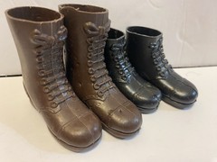 GI JOE 1964 ACTION FIGURE 2 PAIRS OF BOOTS LOT VINTAGE